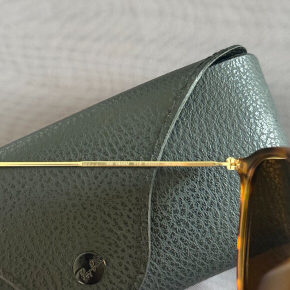 New Ray Ban Square Tortoise Sunglasses - Picture 5 of 6